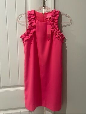 Lilly Pulitzer Kailee Ruffle Shift Dress in Roxie Pink